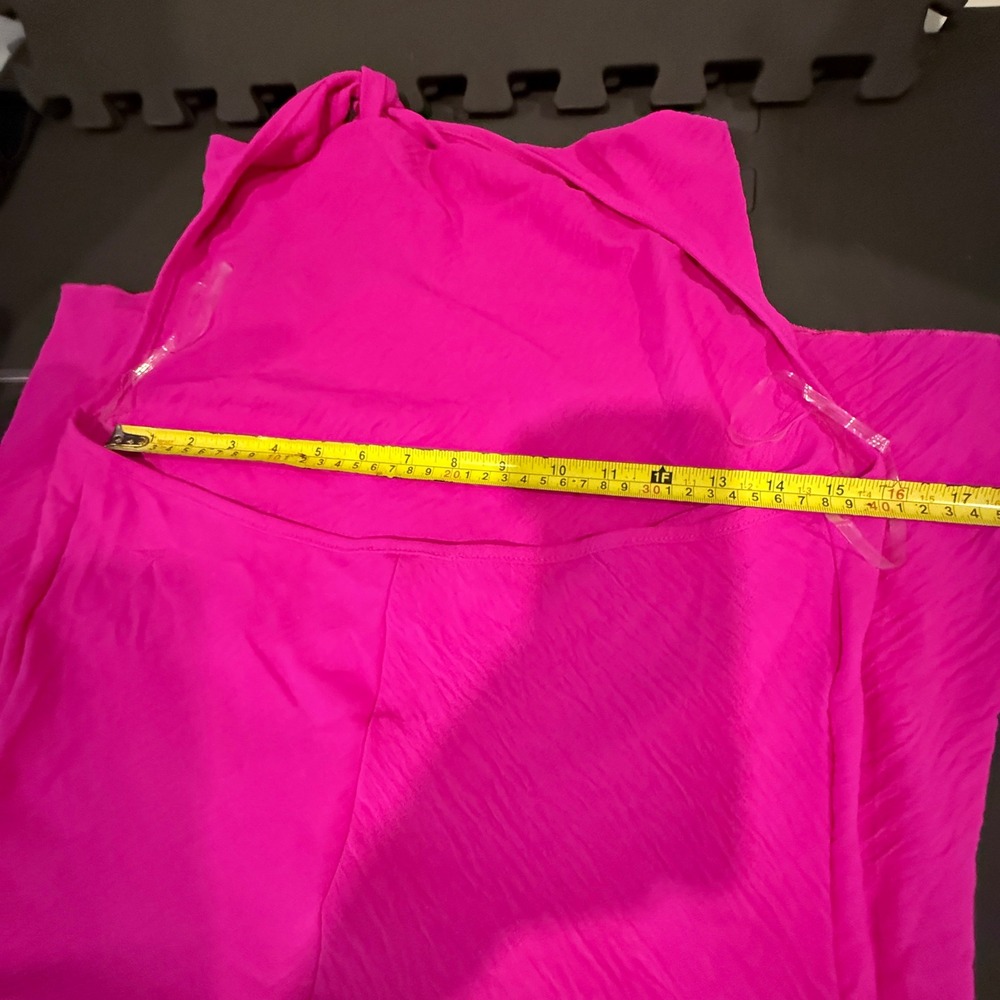 See You Monday Los Angeles Dress Womens L Pink Halter Cowl Neck Sleeveless Party - Picture 9 of 9